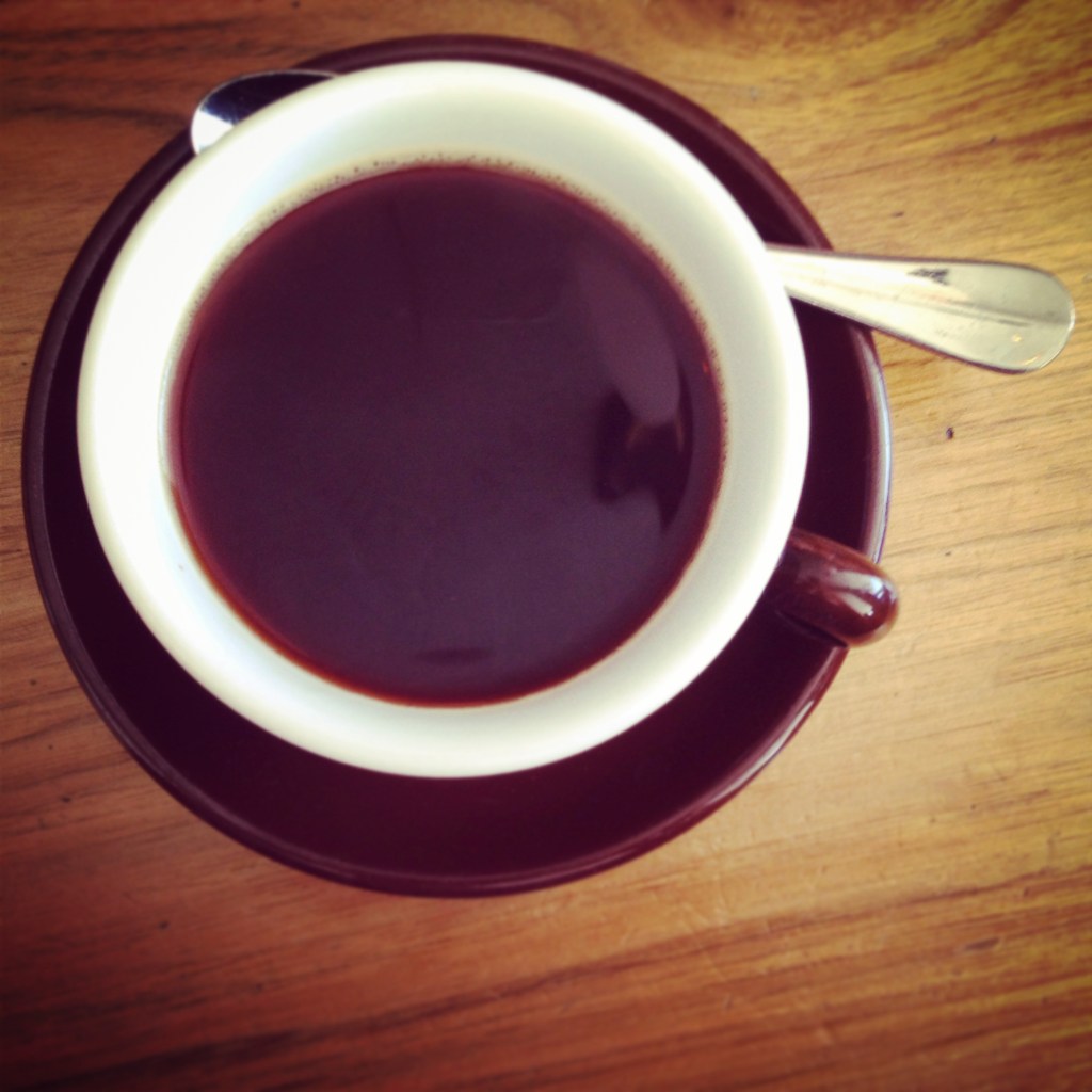 If you're drinking black coffee, it should come from a press. 