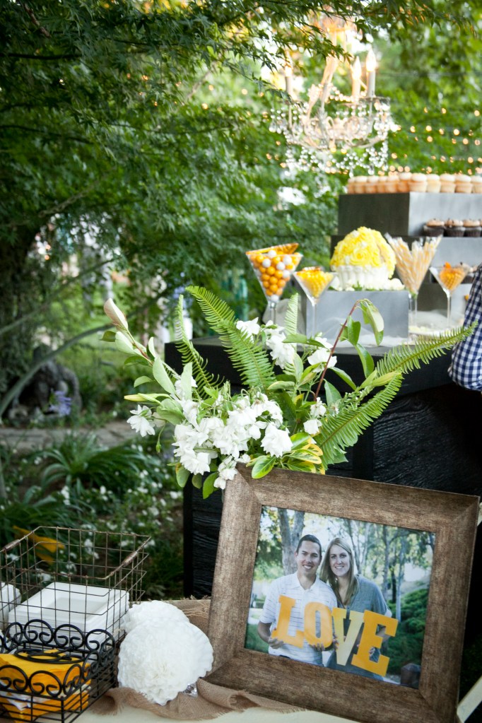 The cake table was a tiered set up of cupcakes and their cake they cut was a giant cup cake. So different and so darling. No worries about cutting a passing a cake when cupcakes are all over the yard. It seemed like there were millions of them.
