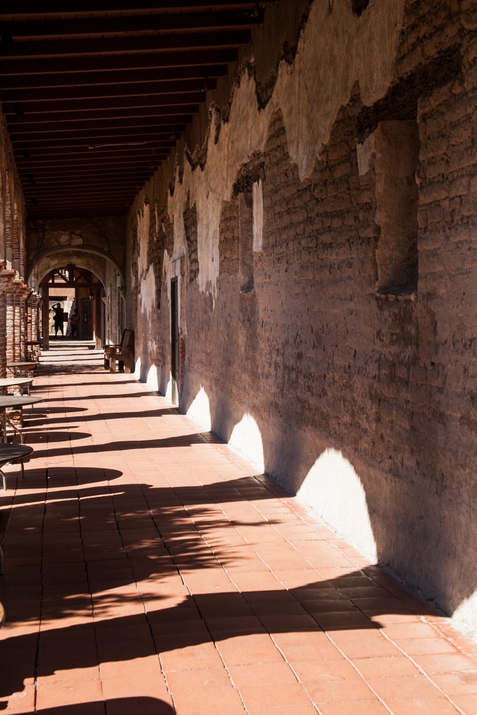 This is a classic view of the mission and is very similar to so many other missions in California. There was a huge party going up at the location so I was trying to cut out all the table and chairs in the courtyard.