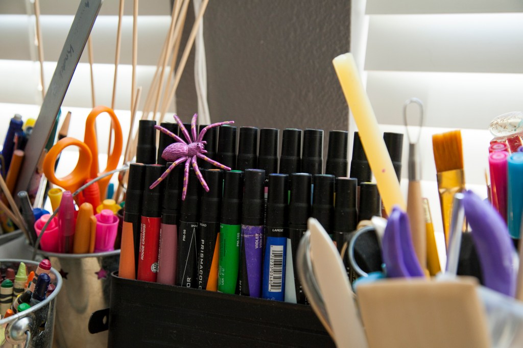 Spiders are seen here often. But not real ones.