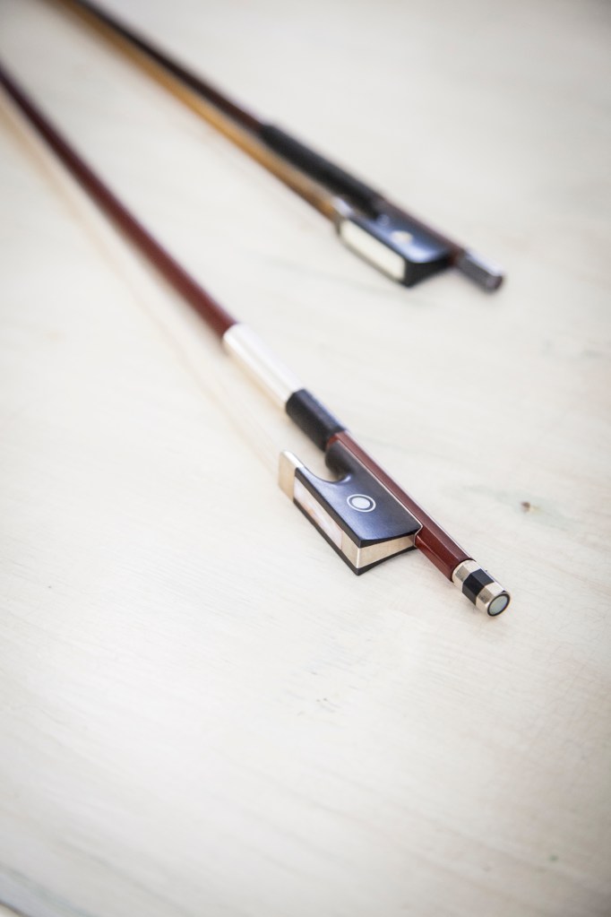 We bought Emma a new bow and replaced all the strings.