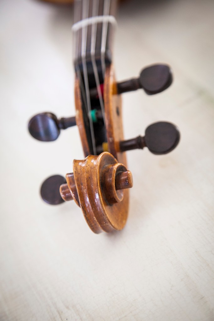 I love to think about my great-grandfather holding this violin and playing music. I pretty much blows my mind.