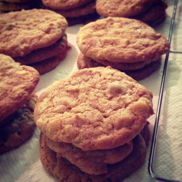 Emma and I went shopping yesterday and I gathered the materials for chocolate chip cookies. Since we are going to my brother's house for Thanksgiving, I think we need to make some cookies to bring with us!