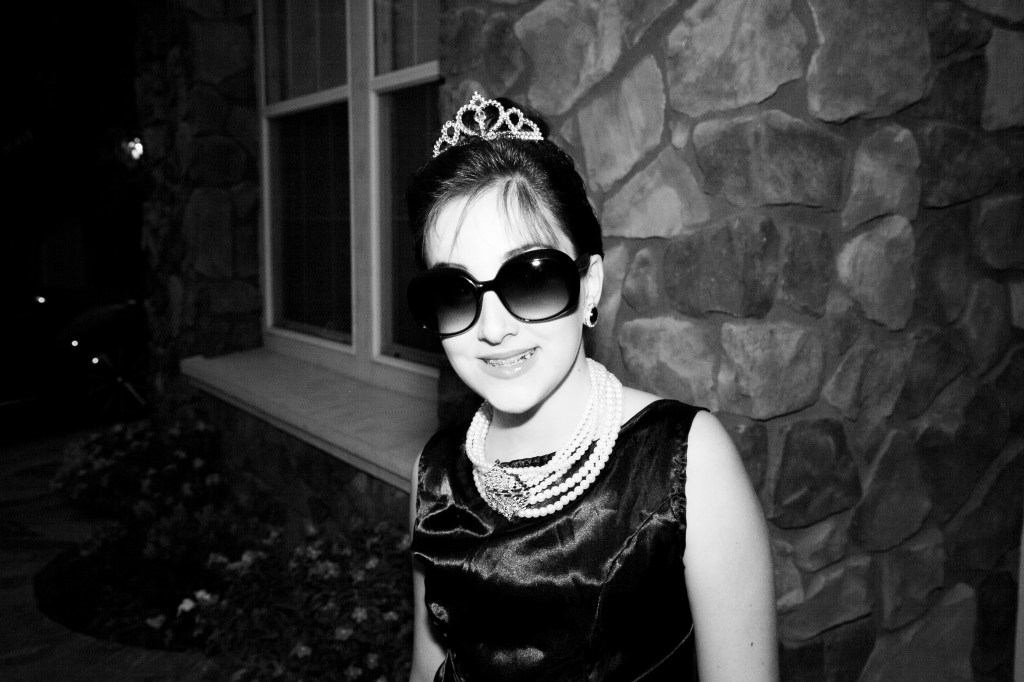 We liked the flashy look outside at night.