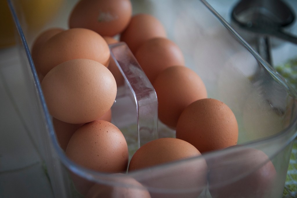 Eggs. I think they are so pretty, I take pictures of eggs often. I don't know why, I think they are so delicate and I love the texture and variety of colors.