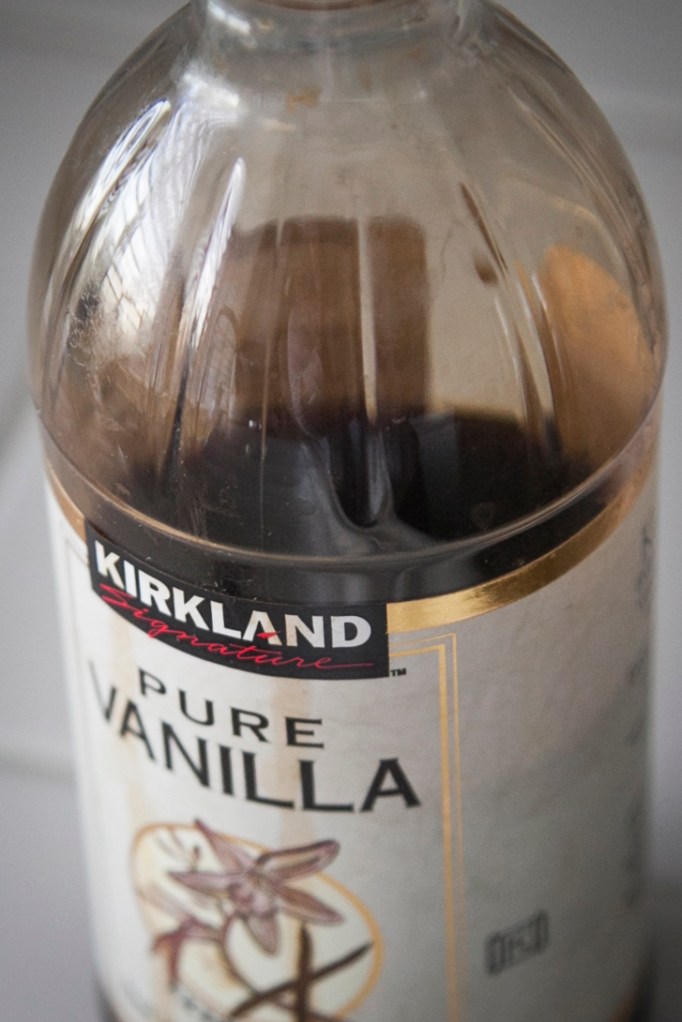 I said, vanilla… don't you love the way it smells. I'm not talking about imitation vanilla, never ever do that.