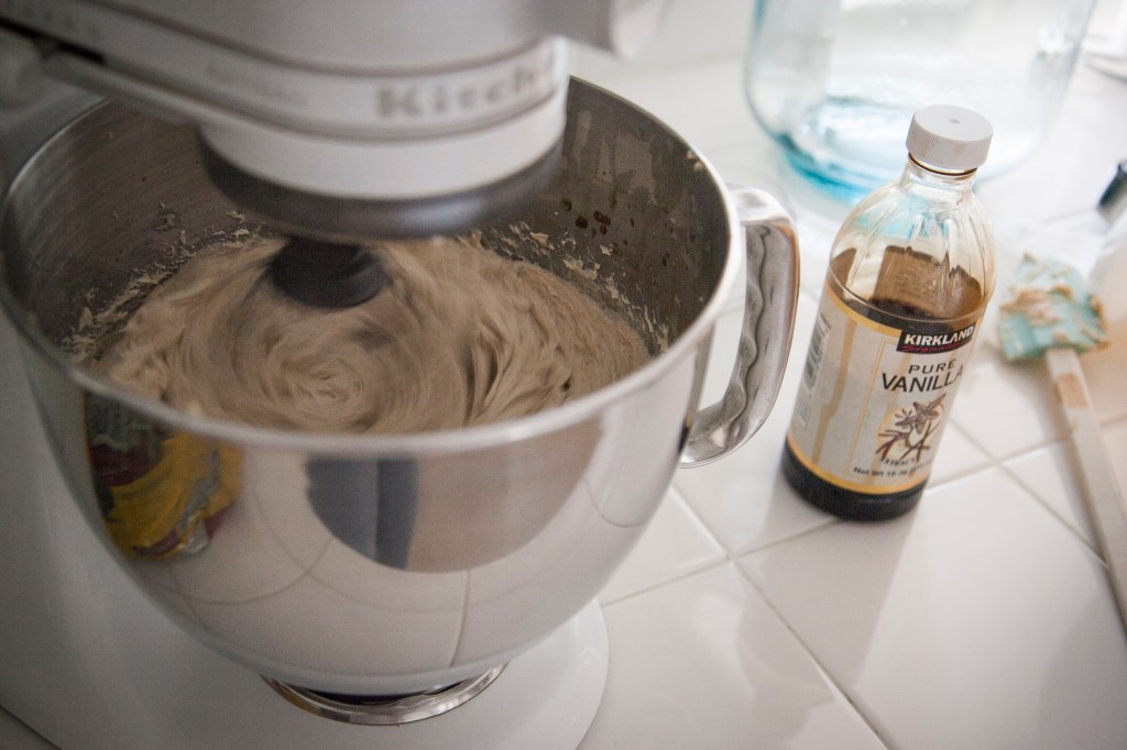 There is just something about dough in a mixer. What is it? I love it and I remember loving it when I was three years old!