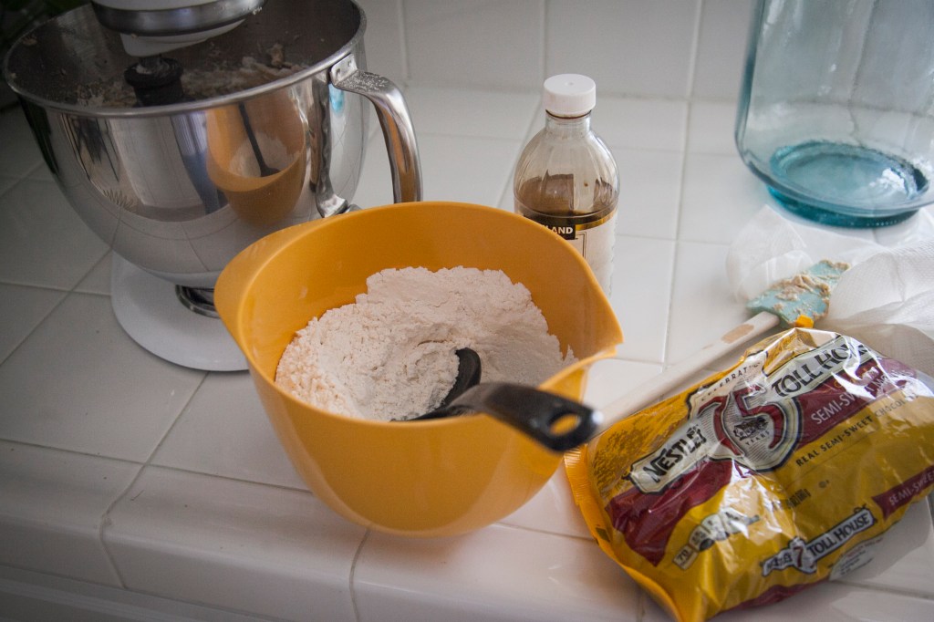 I'm a very clean baker. This is the height of my mess.