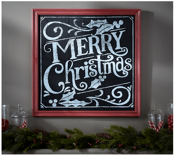 PS Thank you Pottery Barn for keeping it Christmas!