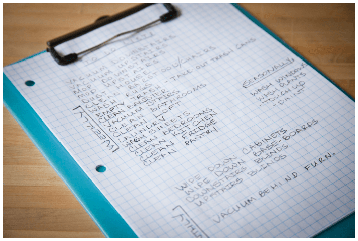 First on the list, Cleaning. I know, Woo Hoo! Right?!