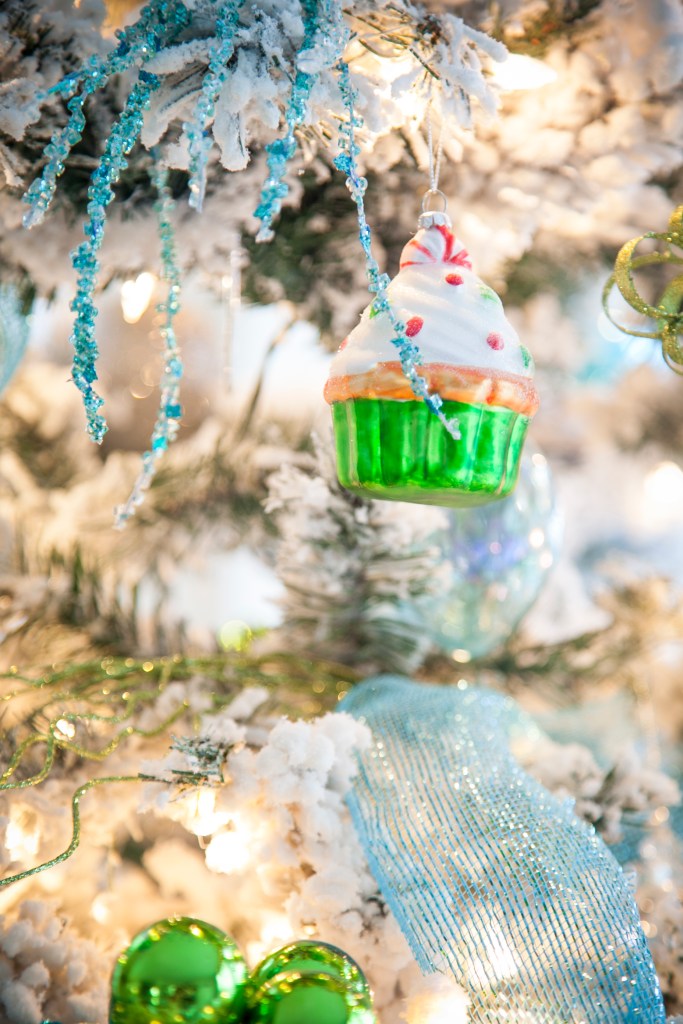 I've gotten better and not being so matchy matchy as I've learned it's more important to have ornaments that mean something to the people in the house. 