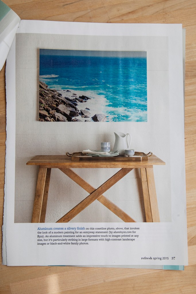 I recently shot an ocean image with the hopes of printing  it for my middle daughter as a gift. Shhhh..