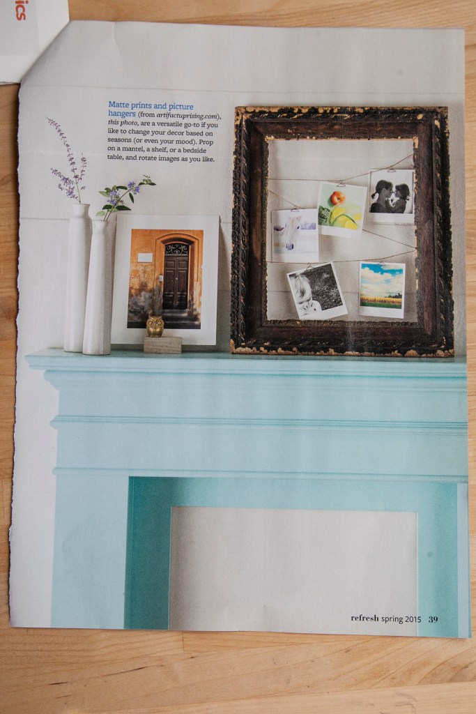 More small image ideas. I love the thought of hanging small photos on wire or a clothes line or metal hooks. So rustic, yet classy.