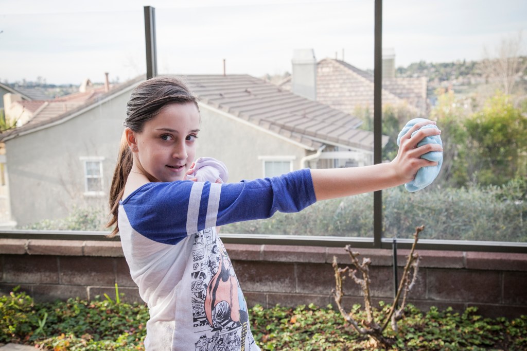 At this point Emma announced that she would be a super hero who used Flubber as a weapon and her name would be Flubomatic!