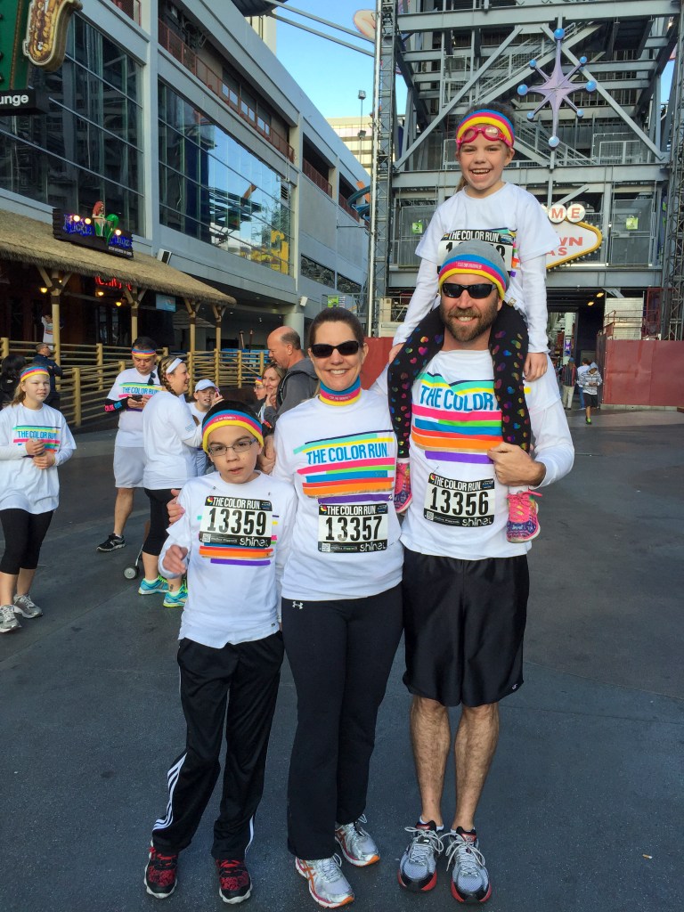 Mike and his family.