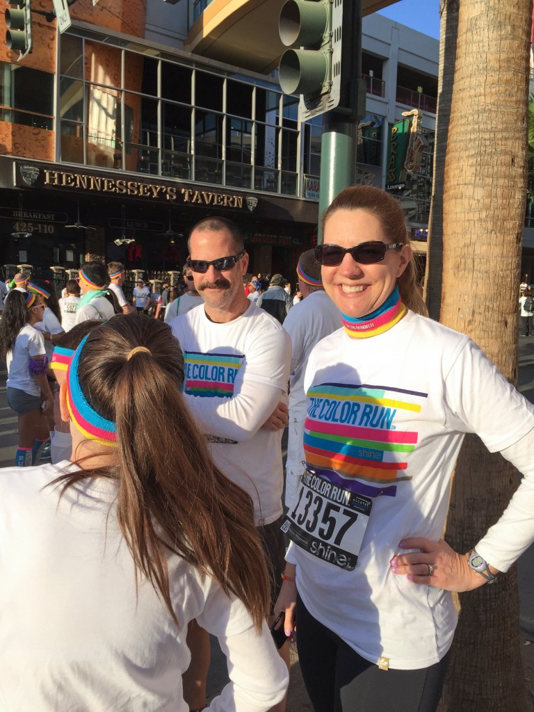 The morning sun was beautiful as we stood around and took in the event.