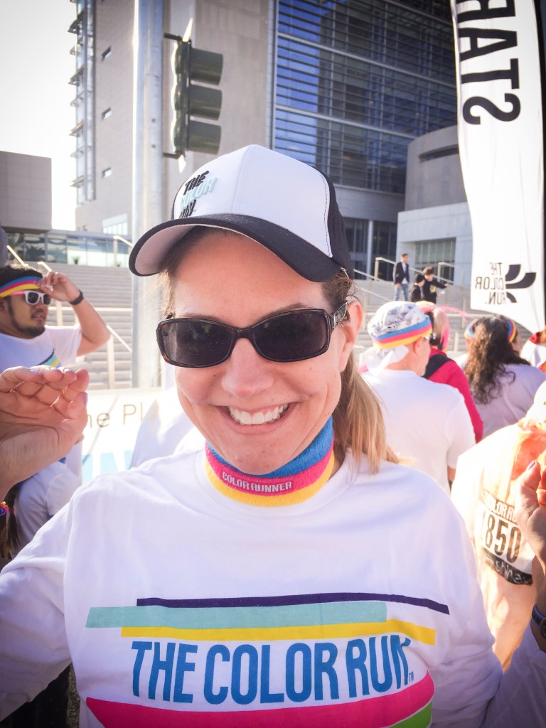 Korbi won this hat, whether she wanted it or not...