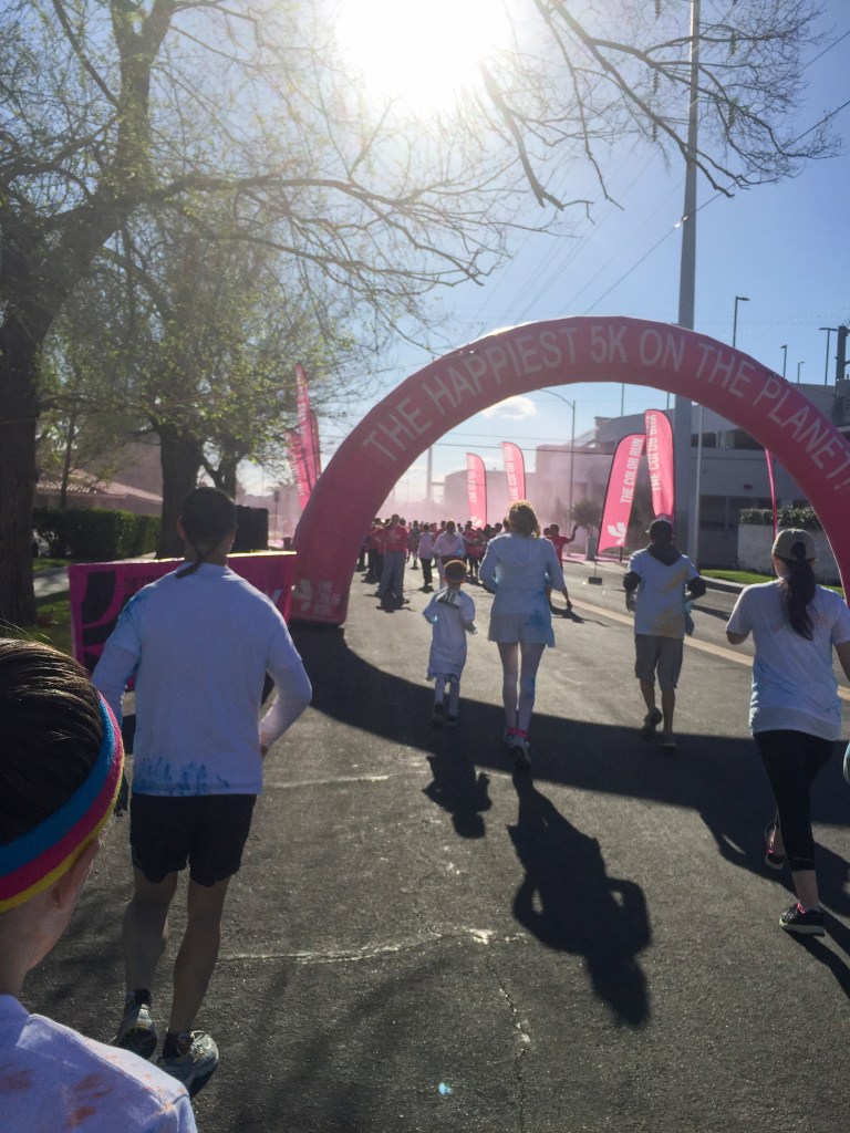 Pink! I feel like each station had a different sponsor. 