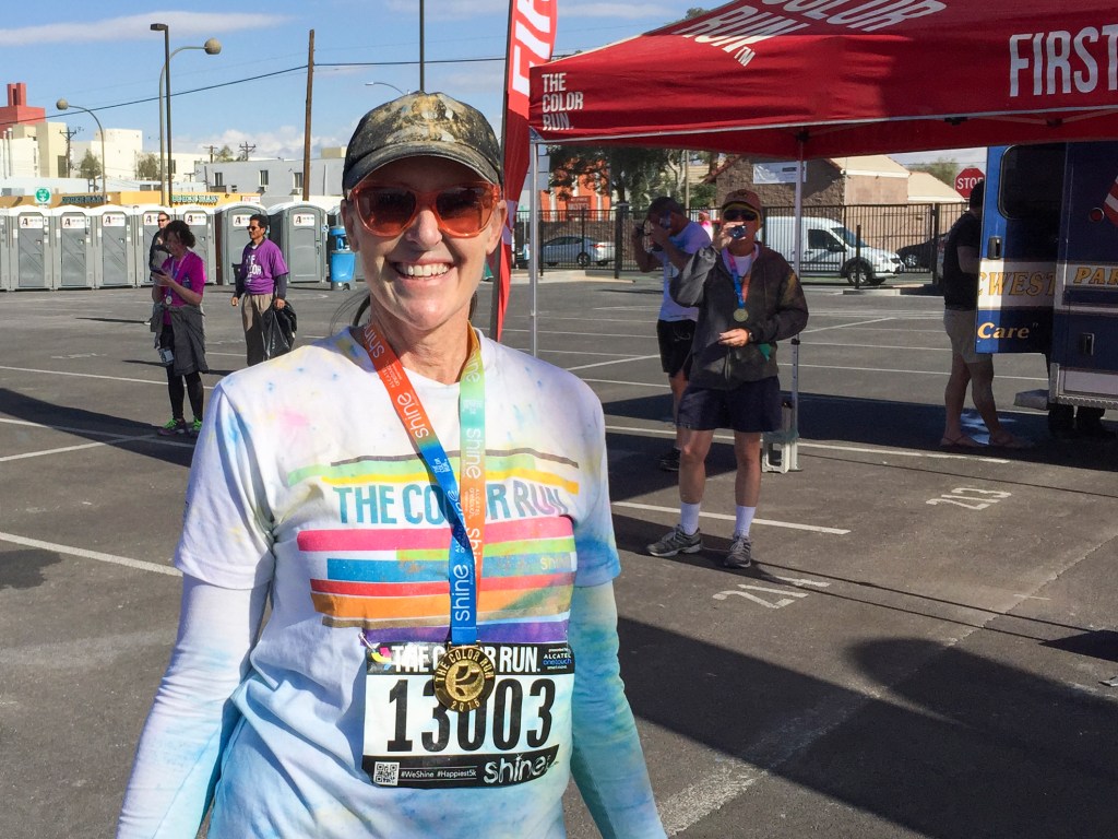 Steve was taking this picture of me so I could send it to my sister. I'm a little curious about the guy behind me... Is it just me or are you wondering what he's taking a picture of. A little creeperish, just saying.