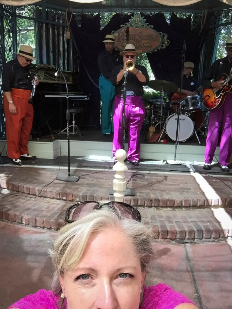 Speaking of lunch, we sat down to eat and five minutes later a band strolled up and started playing music. It was really weird because then everyone eating lunch started taking pictures of me as I was sitting right in front of the band (who they were really taking pictures of...) AWKWARD... Needless to say, I felt I also need a picture of the band with me in it.