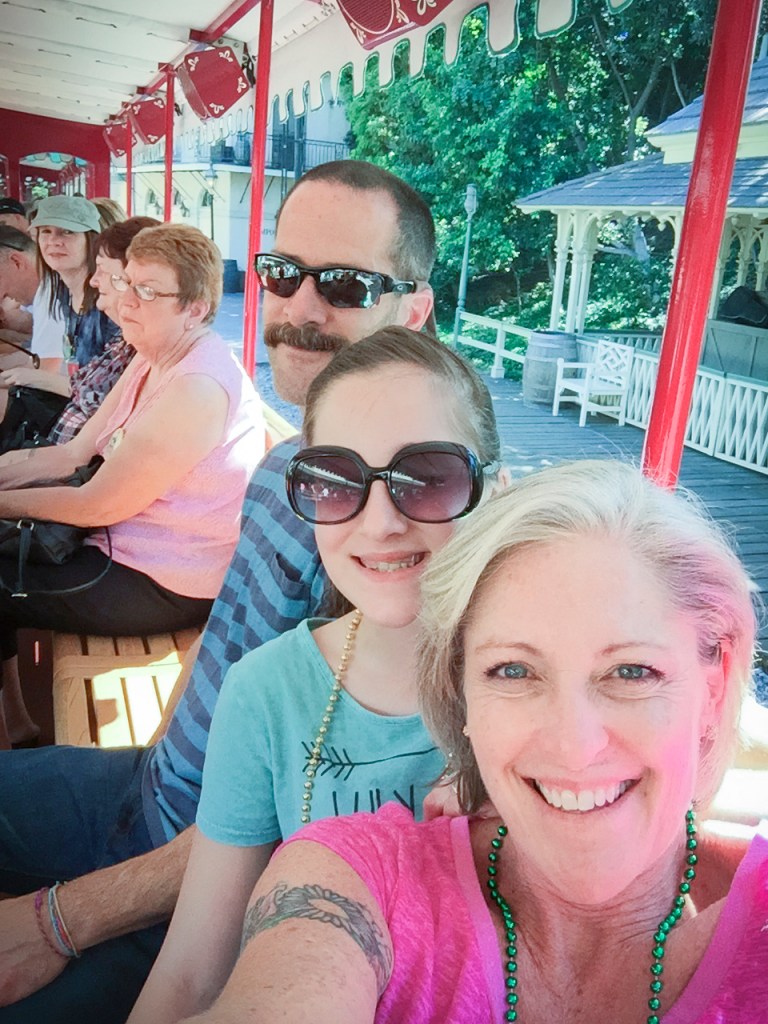 After lunch means a train ride, and a nap with your eyes open.