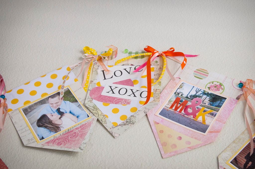 Here is the center flag. It had two bows on either side. Every flag on the right of it had a bow on the right side and everything on the left side had the bows on the left of the flags. 