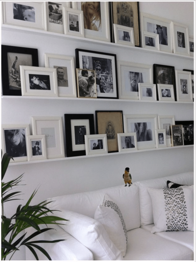 Here is something I WILL have. Family photos everywhere. We have no family photos up right now and I miss them. It'll be my way of confirming that I don't have to live in a space that everyone will love. PS I love that bird... http://www.ilovefarmweddings.com/2012/07/27/farm-inspiration-gallery-wall/