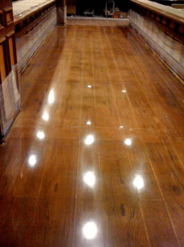 This one looks like a wood floor! http://greenpiece1.wordpress.com/2010/09/28/a-wood-floor-made-of-concrete/