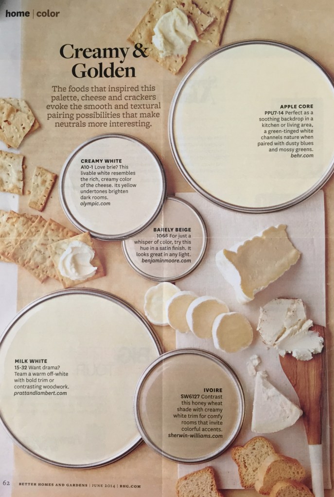 My Auntie Vickie sent me this one day, just out of the blue. I've been holding on to it and now bringing it to the forefront of "white" shades of inspiration.