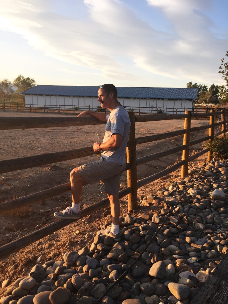 Steve watching the sunset