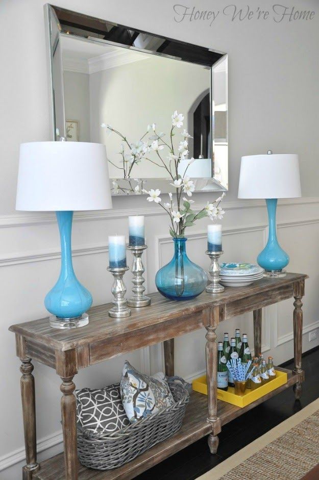 How about a little moulding down the hallway walls? I do plan on a table against the longest hall wall. That would be the wall you look down as soon as you walk in the front door. http://honeywerehome.blogspot.com/2013/08/dining-room-decor-updates-world-market.html
