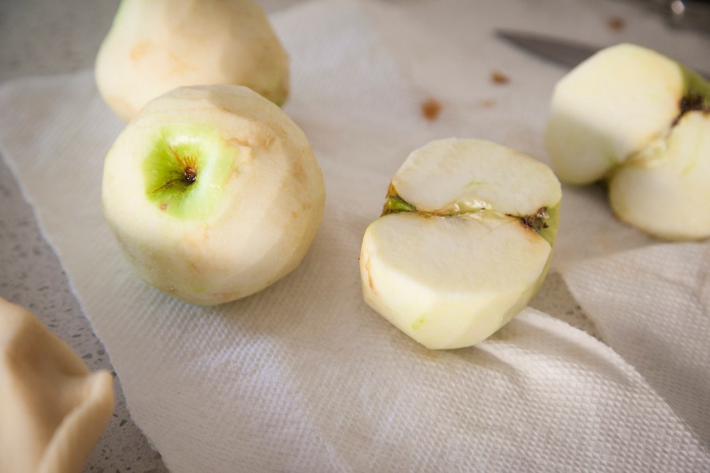 Peeling the apples is my least favorite part. Maybe I need a fancy peeler. I actually think I have one that I've never used.