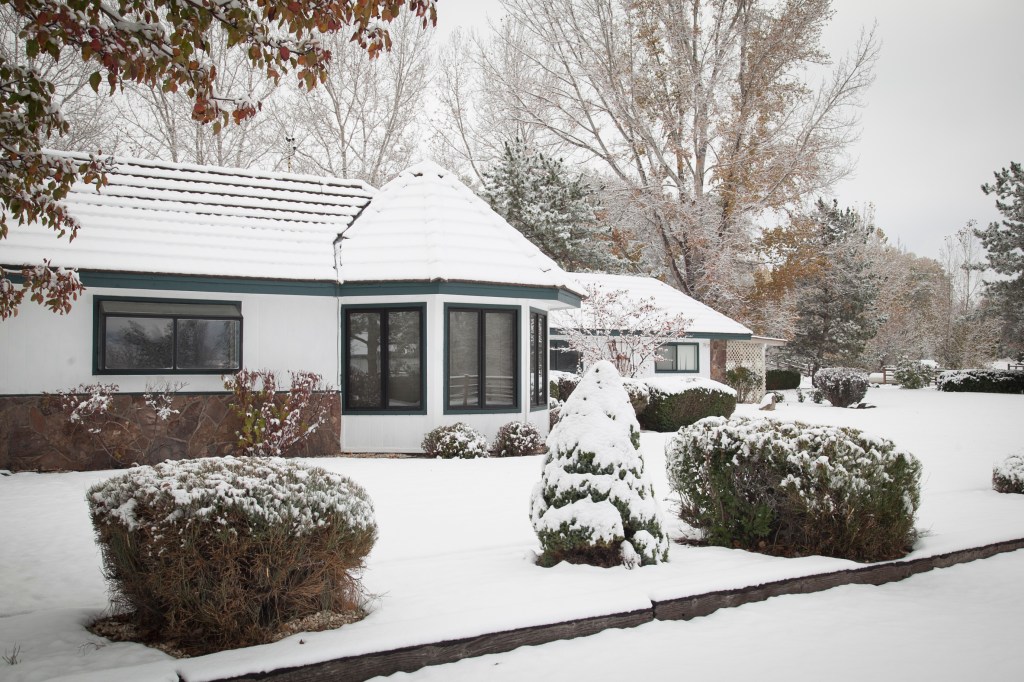 The house and little kitchen nook.