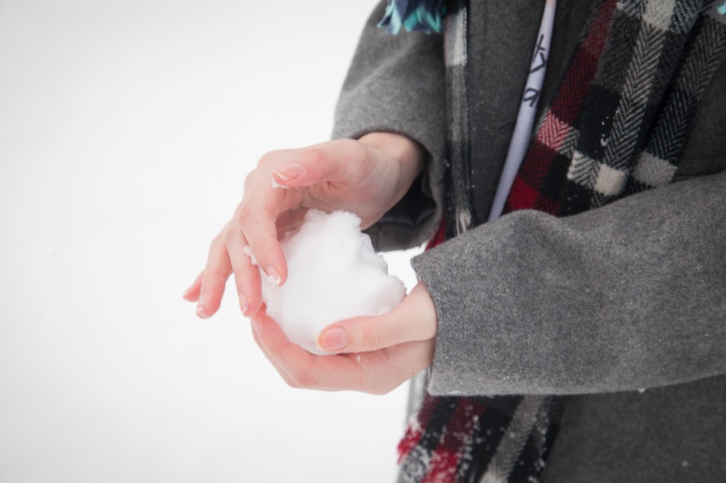 Emma didn't remember ever being in the snow when she was tiny, so this felt like her first time.