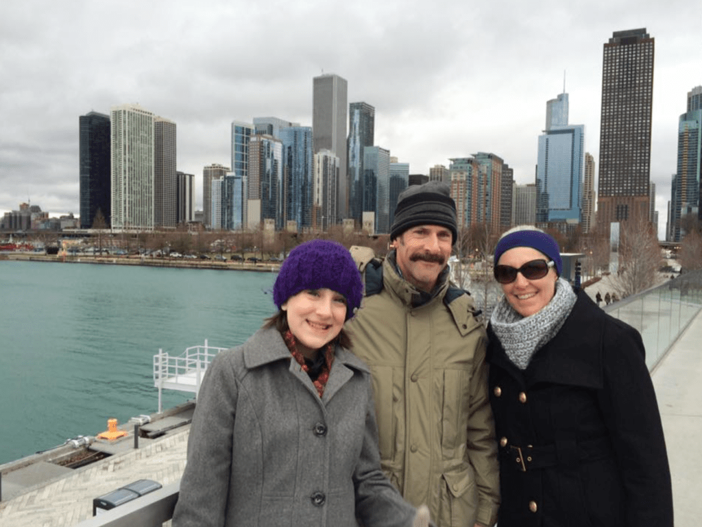 In Chicago! Totally stole this picture from Cathy.